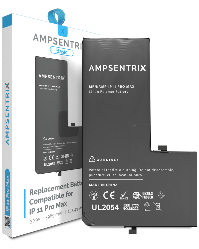 [107082022476] Batería de Repuesto Para iPhone 11 Pro Max (AmpSentrix Basic)