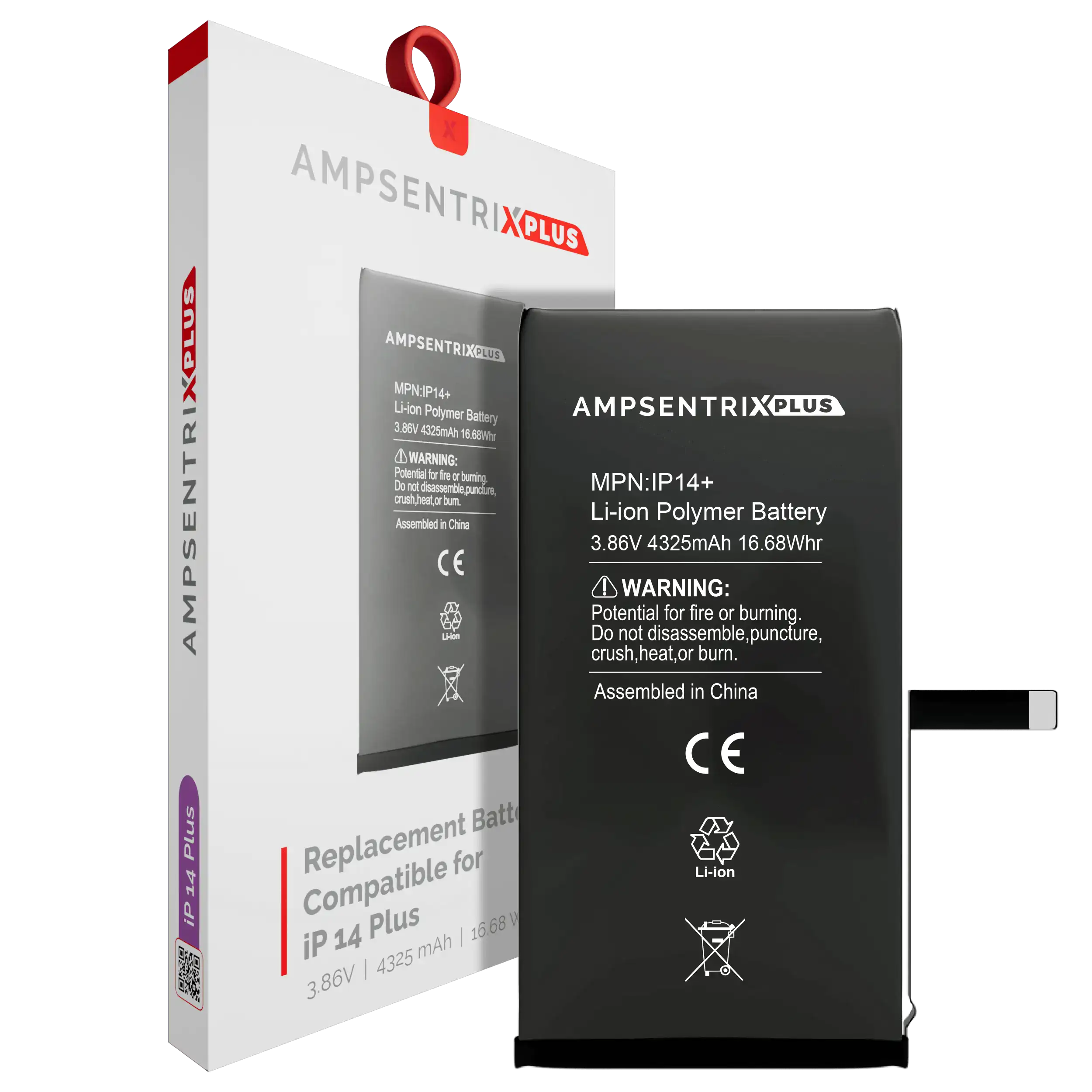 [107082131161] Batería de Repuesto Para iPhone 14 Plus (AmpSentrix Plus)
