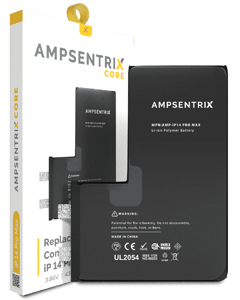 [107084001373] Núcleo de Batería de Repuesto Para iPhone 14 Pro Max (Requiere Soldadura por Puntos) (AmpSentrix Core)