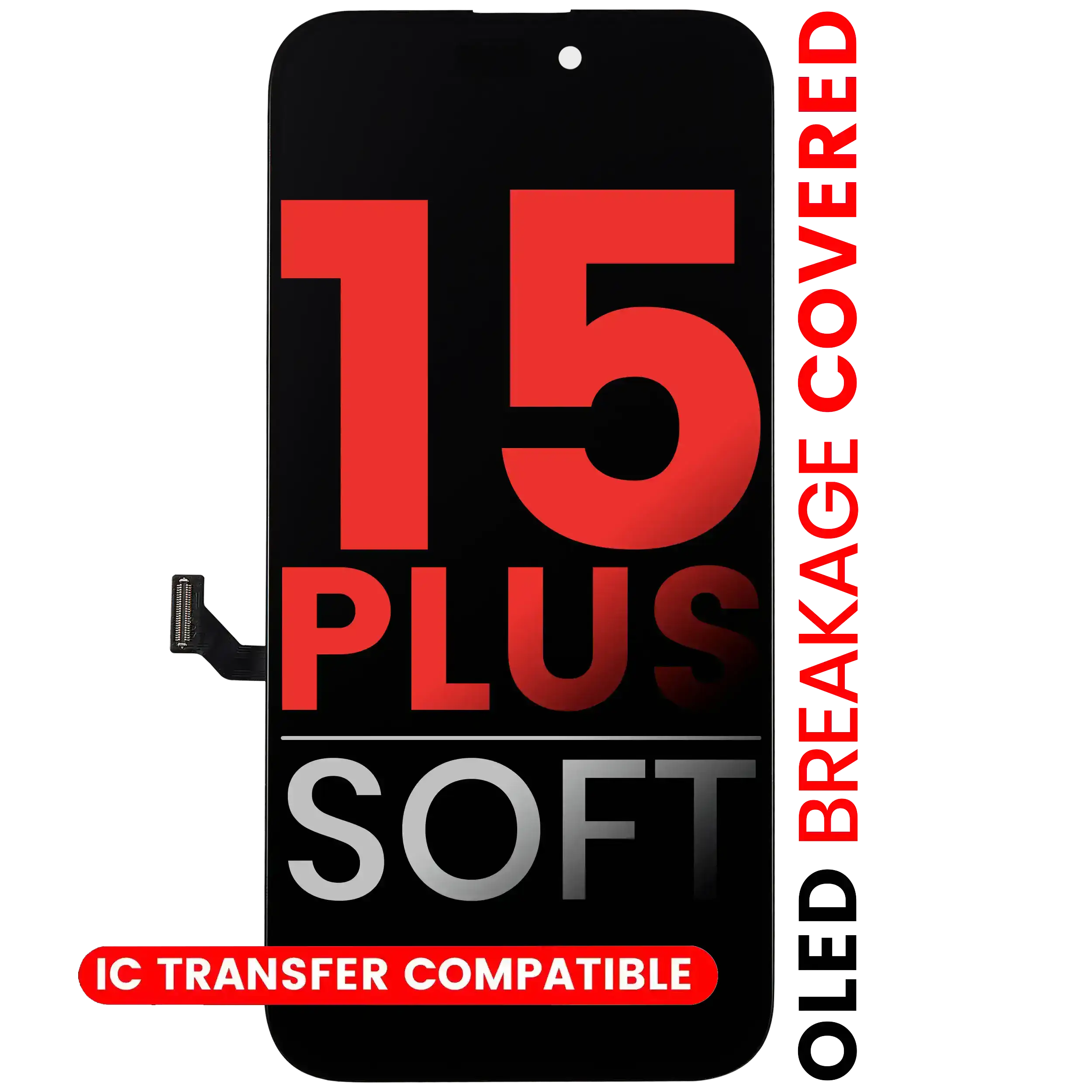 [107082130603] Ensamble OLED Para iPhone 15 Plus (Aftermarket Pro: XO7 Soft)