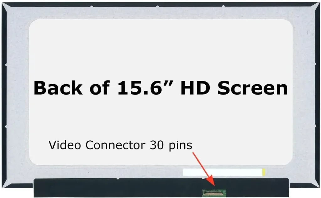 Pantalla Laptop 15.6" cuadrada (30 pines, HD)