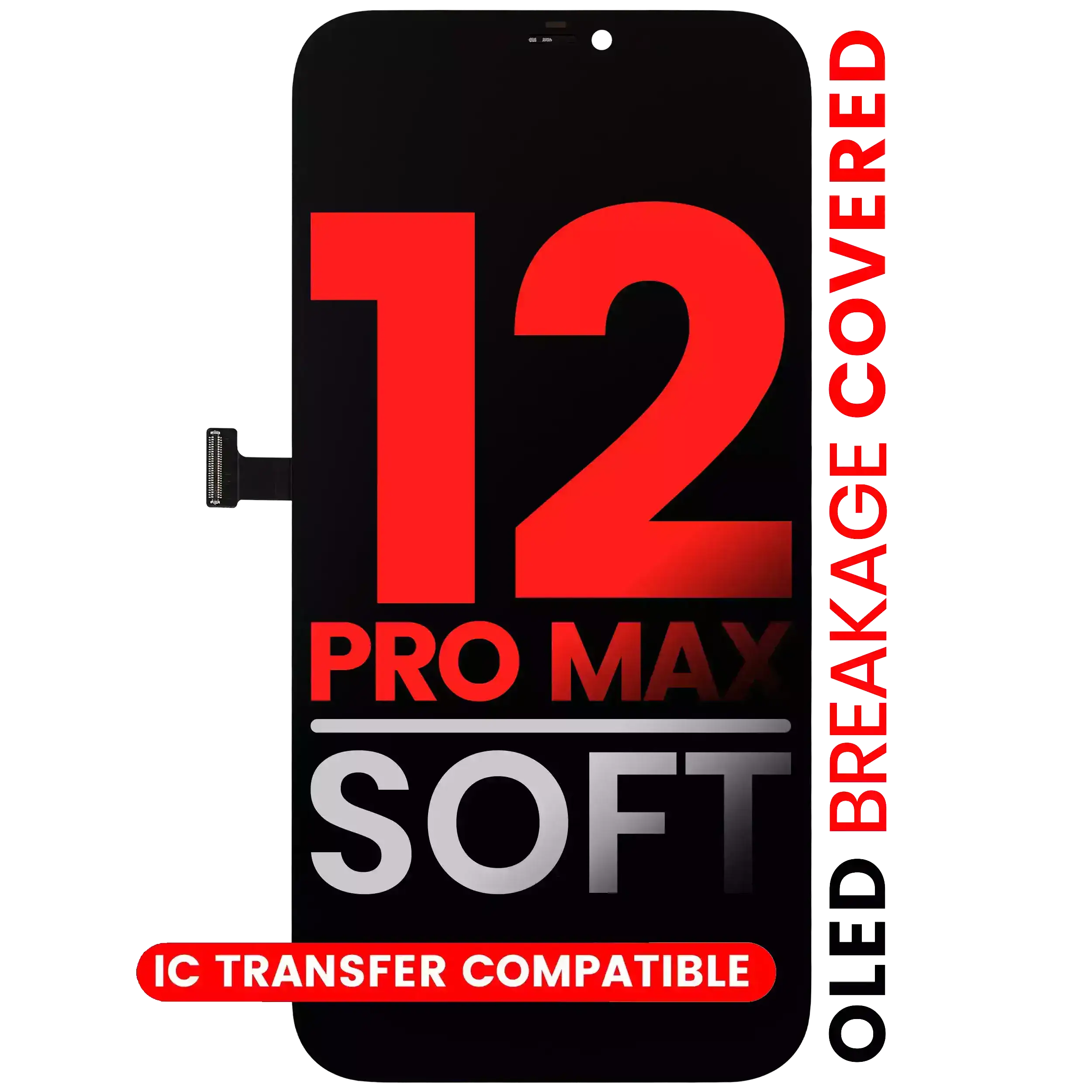 [107082082903] Ensamble OLED Para iPhone 12 Pro Max (Aftermarket Pro: XO7 Soft)